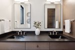 Double vanity in the en-suite master bathroom
